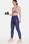 Zelocity Quick Dry Gym Leggings - Twilight Blue — thumbnail 5
